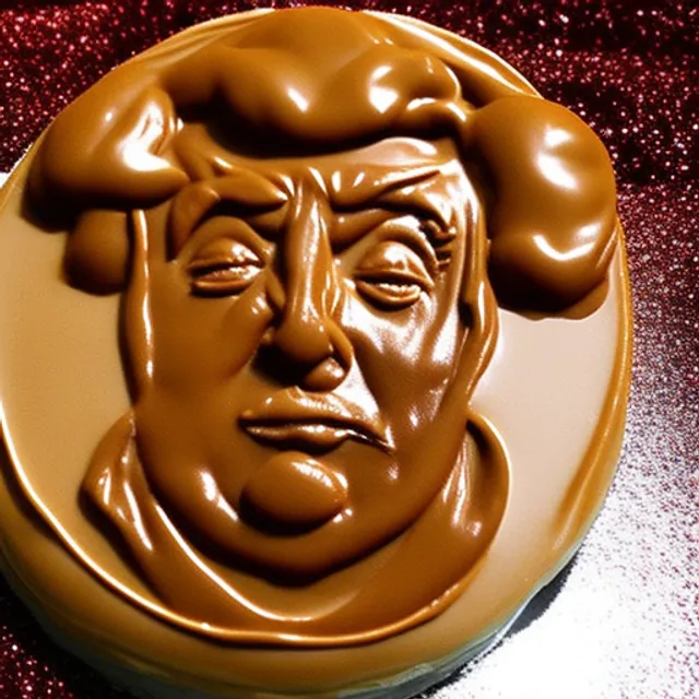 Donald trump made out of chocolate 