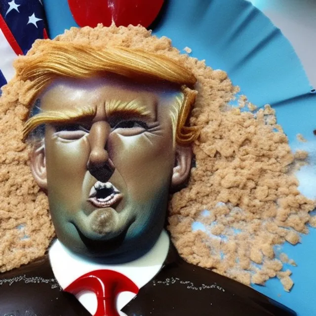 Donald trump made out of chocolate 