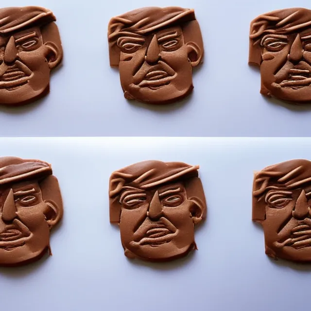 Donald trump made out of chocolate 