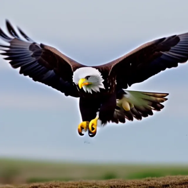 an eagle flying in slow motion