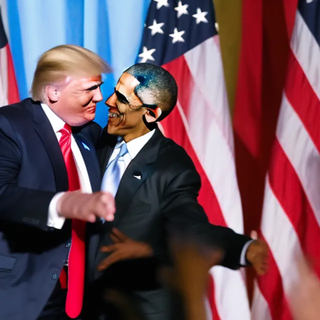 obama dancing with trump