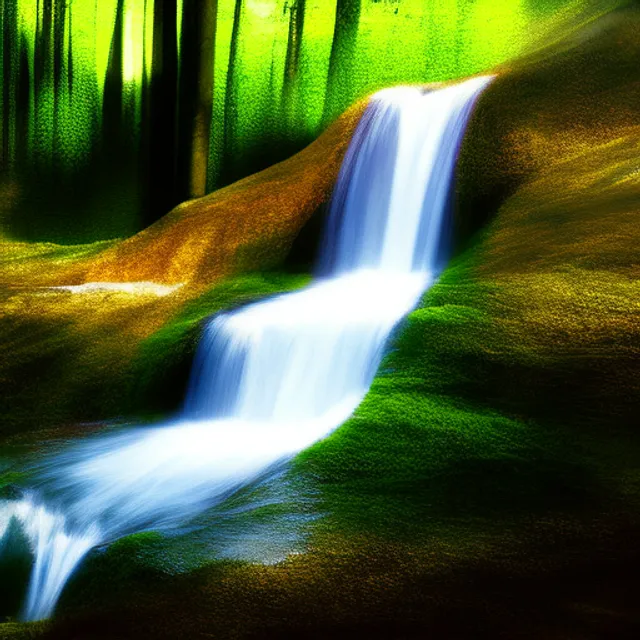 “water, plant, water resources, ecoregion, light, fluvial landforms of streams, natural landscape, waterfall, sunlight, spring - water, light, and growth image. light falls gently through the trees, highlighting all the new growth”