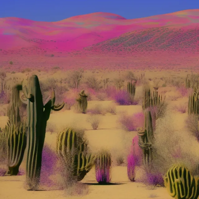 Total psychedelic freakout in the desert