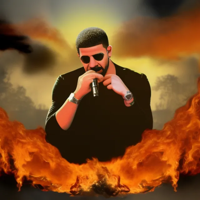 Drake on fire