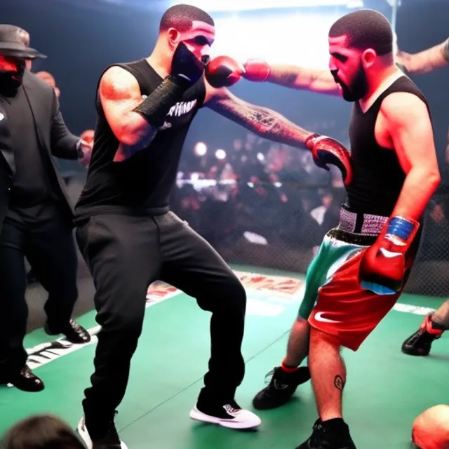 Drake involved in a brutal punch up fight