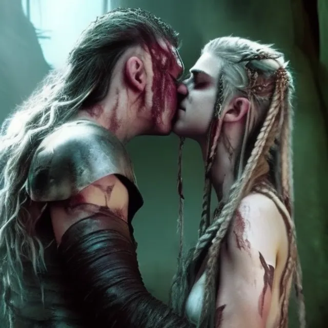 highly detailed photo of Lexa the 100 and Clarke Griffin as a king and queen, ultra hd, soft kiss white dress, fantas, 4k hd, kissing, cute, beautiful, underwaterfall