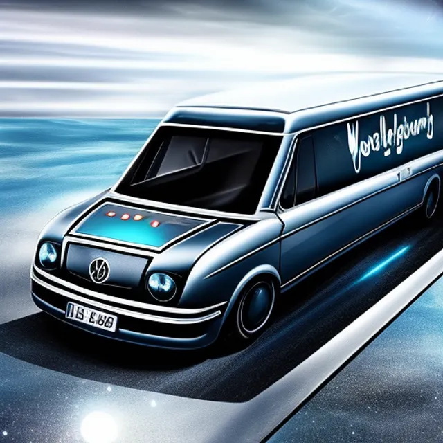 Wolkswagen transporter in space