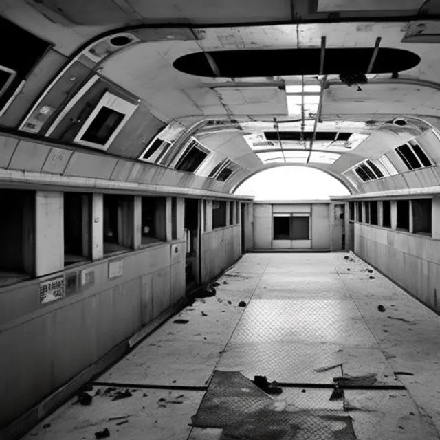 An abandoned space station in an unknown part of the universe. The corridors are dark and dusty, with debris and rubble everywhere. This station was once full of life and activity, but now it seems abandoned for years. Occasionally you can hear the sound of the wind blowing through the corridors, but otherwise it is quiet and eerie. The control room is deserted and the screens are black, and the machines seem to have come to a standstill long ago. The only light comes from the flashing red warning lights, which create a strange atmosphere. It is clear that something serious happened at this station at some point, but what it was remains a mystery. It feels like loneliness and lostness, like being all alone in an unknown corner of space. Yet you also feel a sense of adventure and curiosity, which may still be discovered in this mysterious environment.