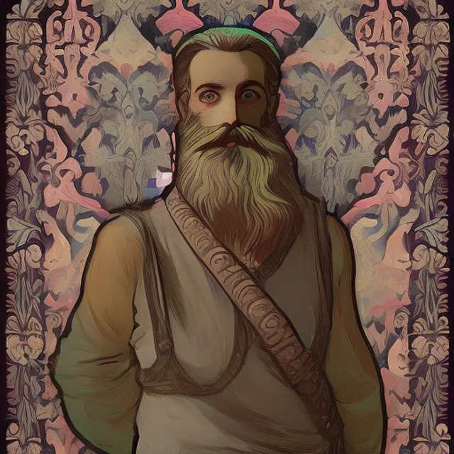 https://s.mj.run/4j2fURpkUog, long bearded man, Art Nouveau --ar 9:16