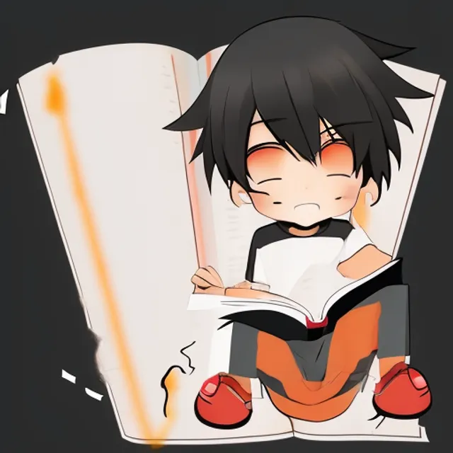 Download Anime Boy Dark In Library Wallpaper