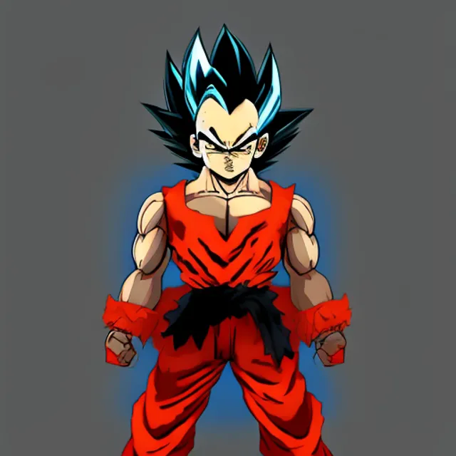 Goku dragon ball,carton attached  (dark colors:1.2), snthwve style wallpaper