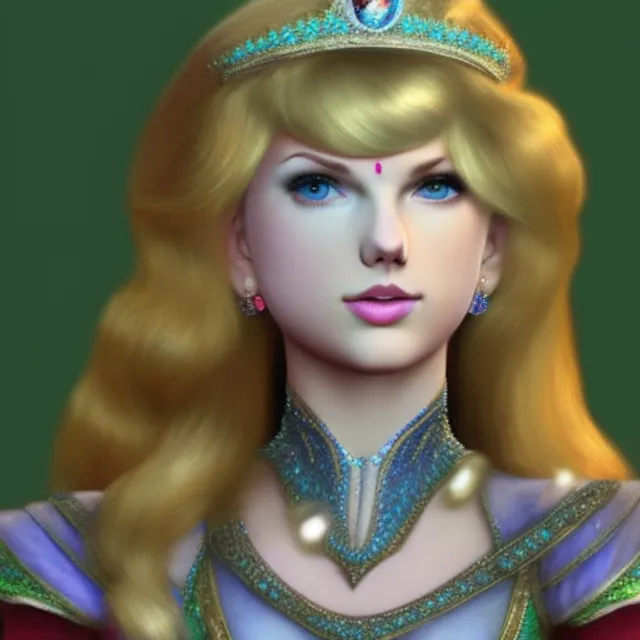 Photorealistic Taylor swift to become princess zelda