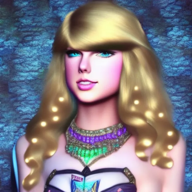Photorealistic Taylor swift to become princess zelda