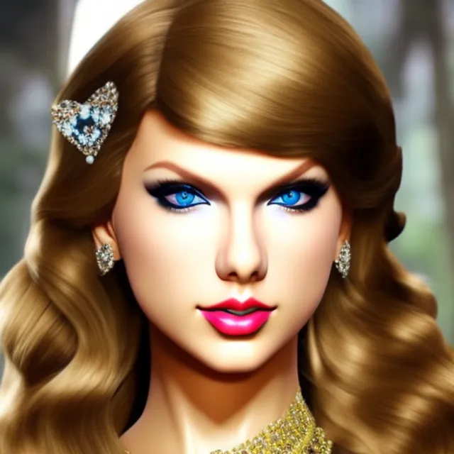 Photorealistic Taylor swift to become princess zelda