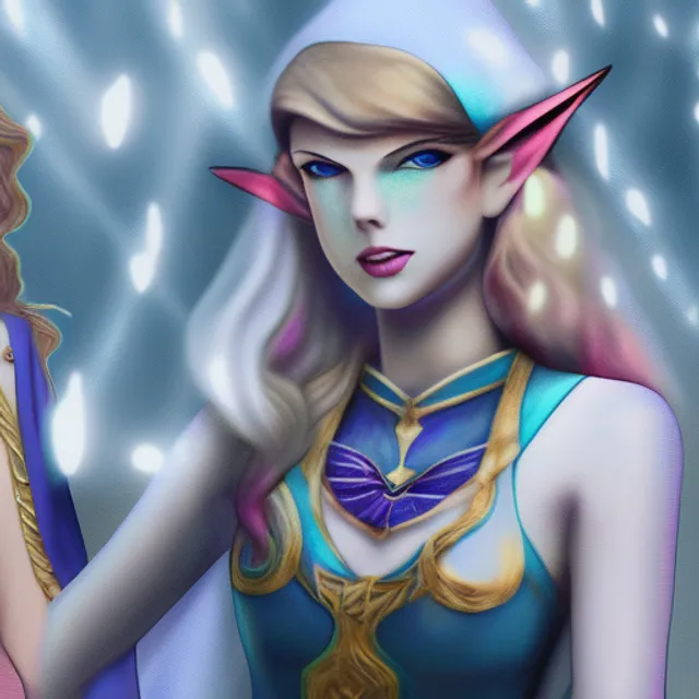 Photorealistic Taylor swift to become princess zelda