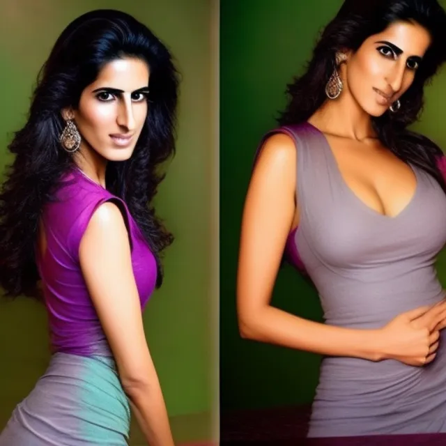 Katreena Kaif in sleeveless blouse, now with a touch of sophistication. Adds a touch of sophistication