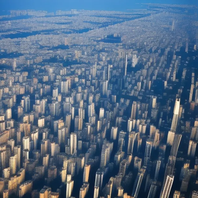 A flight above big cities of the world, high buildings from bird perspective,  fast travel above the skyline