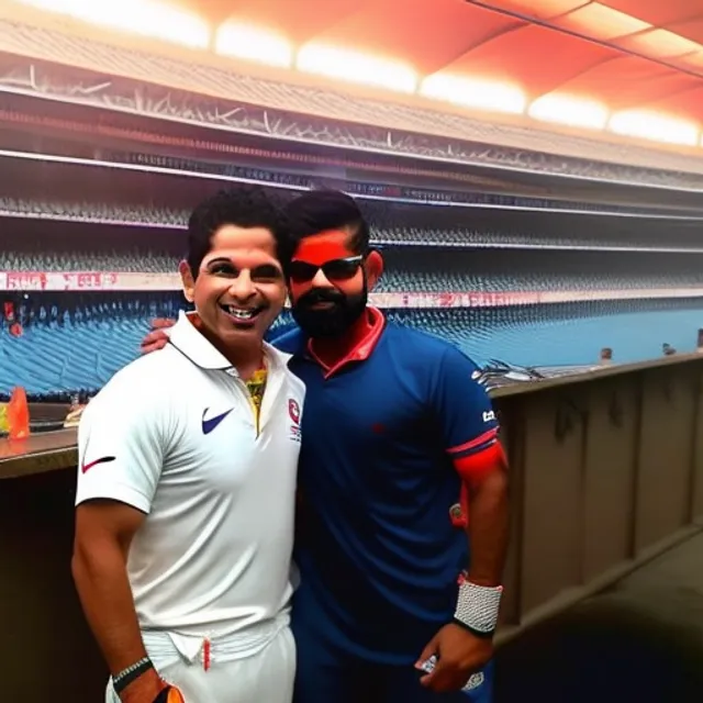 Sachin tendulkar with virat kohli