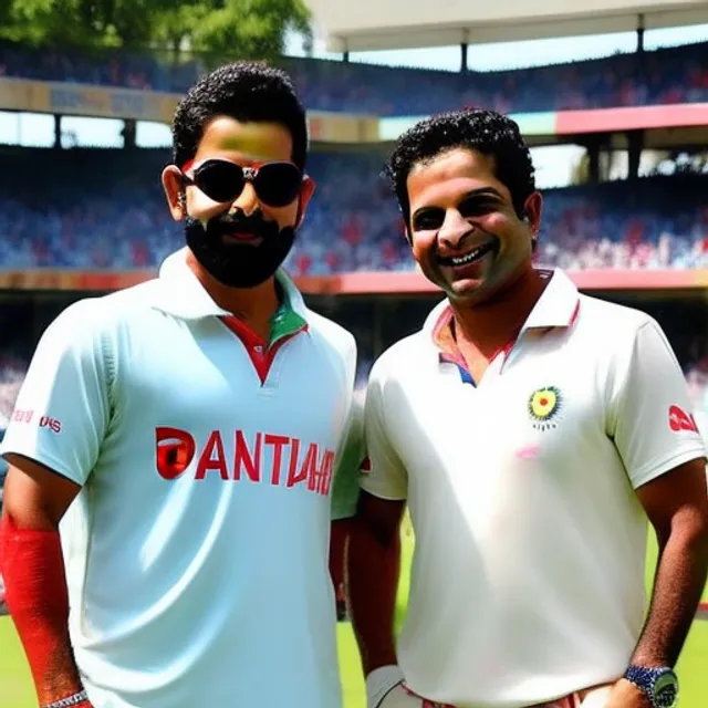 Sachin tendulkar with virat kohli