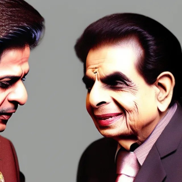 Shahrukh khan with dilip kumar