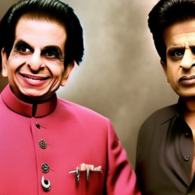 Shahrukh khan with dilip kumar