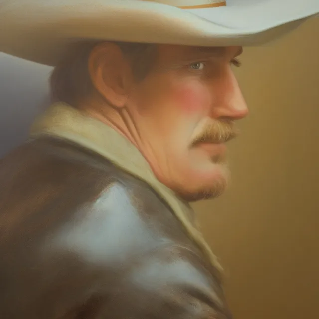profile of a cowboy