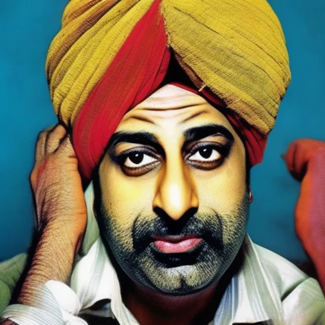 Sunny deol, turban on head