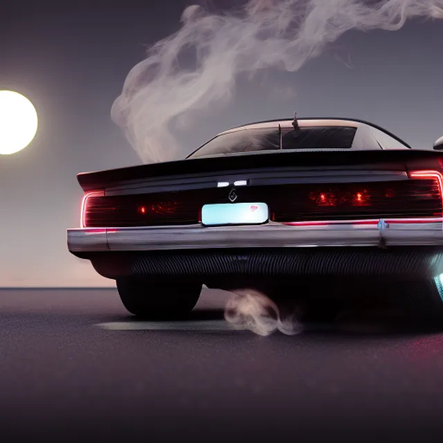 fire , moon ,swing,smoke, delicate, Cyberpop, Gen X Soft Club, Film photography, CGsociety, Flat, tiles, black colors, Gurokawa, led s lighting, Hyperrealistic intricate detail, finely detailed, car interior design, Octane render, 8k