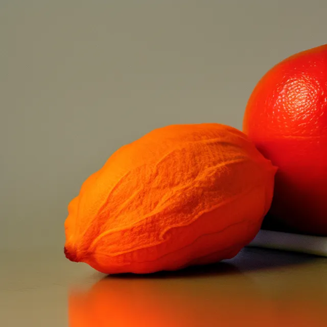 tangerine that looks like a basketball