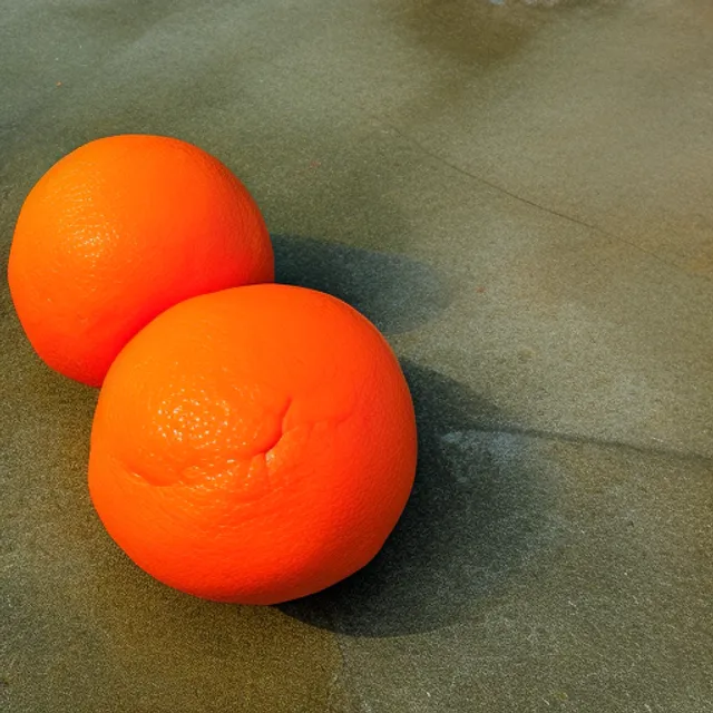 tangerine that looks like a basketball