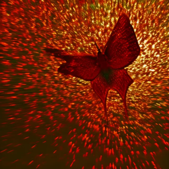 A celestial butterfly flying out of the sea, Sublime, Analog Horror, Golden Hour, low angle, Octane rendering, Faded, Collage, pure colors, Hatecore, infrared lighting, Realistic dramatic lighting, highly detailed environment, cinematic quality, Redshift render, 4k