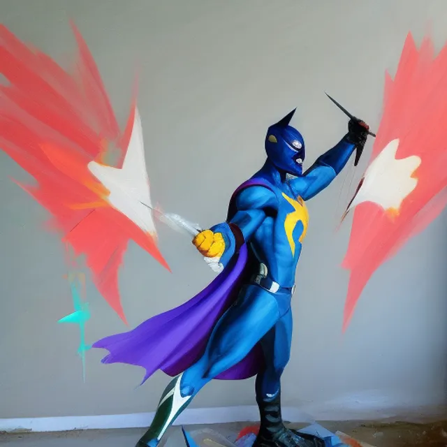 painting superhero