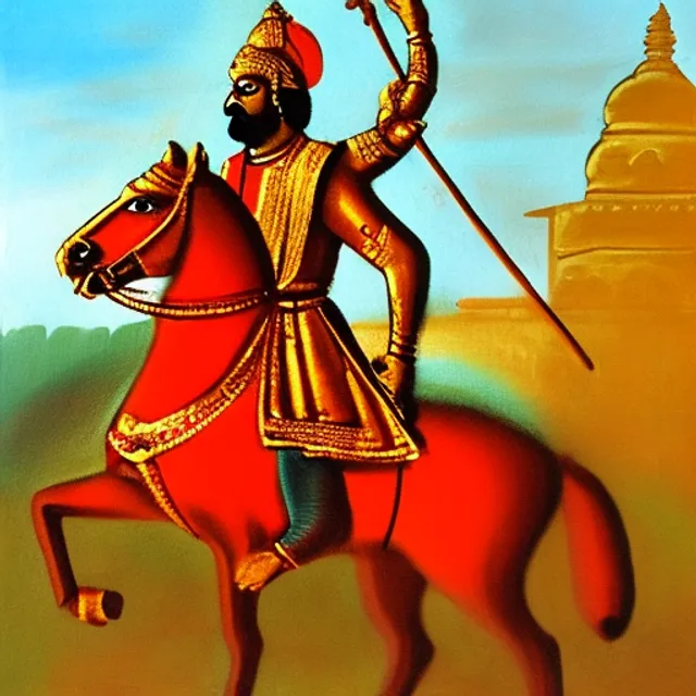 Chatrapati shivaji maharaj on horse