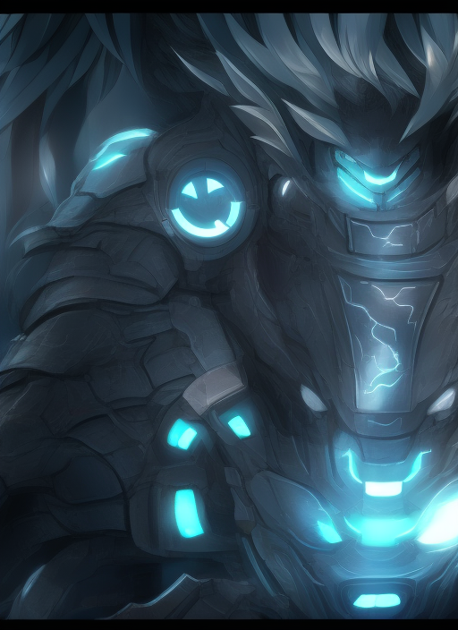 cyborg anime boy
