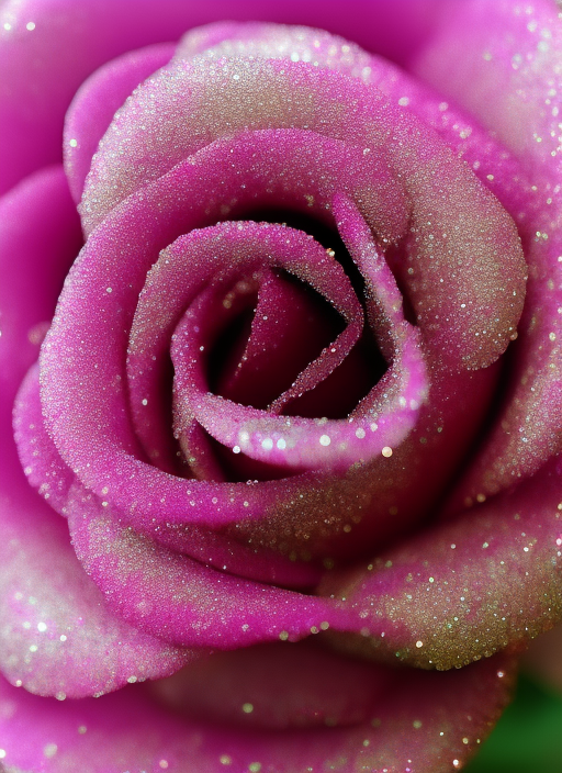 soft photography pink rose made of glitter