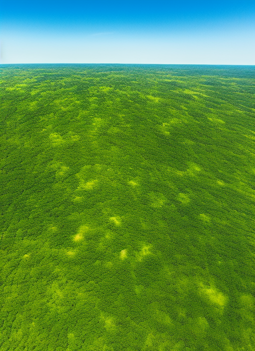 a forest in bird eye view
