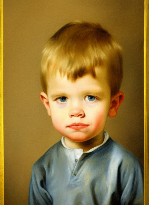 portrait of a small boy 