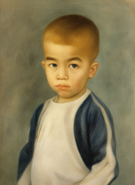 portrait of a small boy 