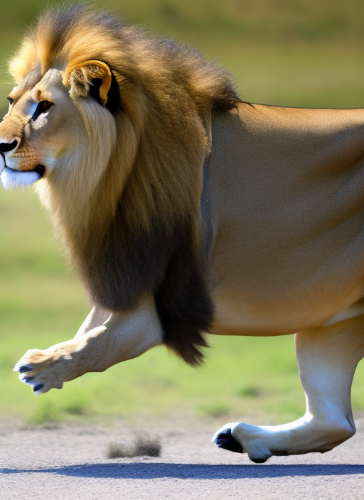 Walking lion 