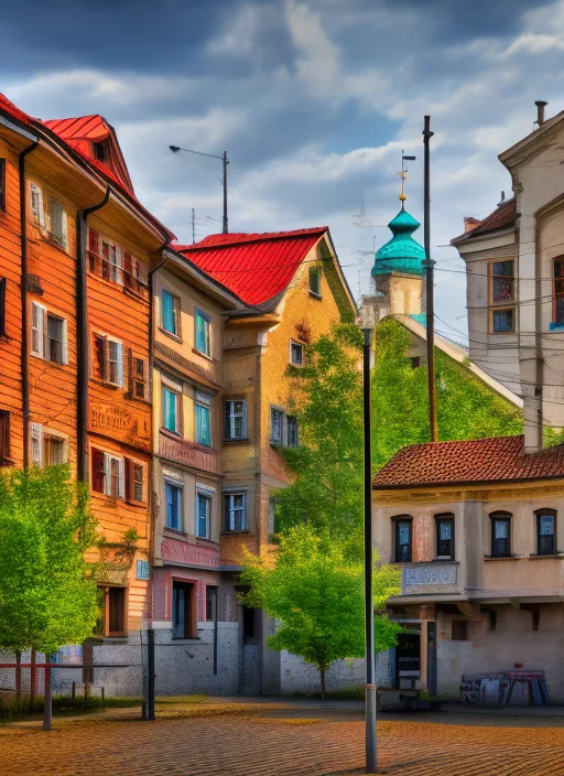 Rustic slavic city, XF IQ4, 150MP, 50mm, f/1.4, ISO 200, 1/160s, natural light, Adobe Photoshop, Adobe Lightroom, DxO Photolab, polarizing filter, Sense of Depth, AI enhanced, HDR