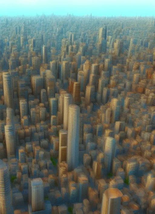 Beautiful city full of people, 3d render, realistic. Beautiful city full of people, 3d render, realistic. ethereal lighting, steampunk, golden