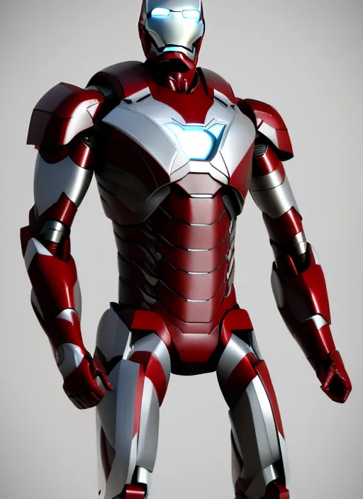 the first iron man suit, 3d render, realistic. the FIRST IRON MAN suit, 3d render, realistic. undefined