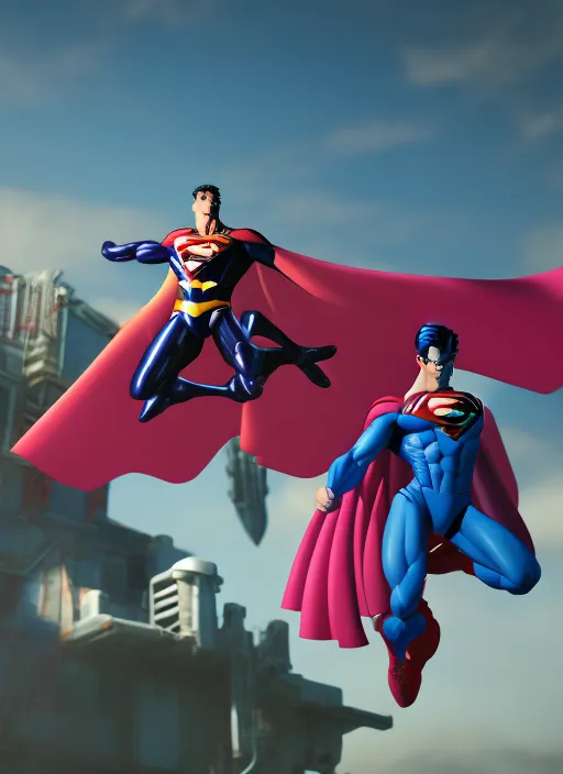 Superman and bad guys 2. Superman and bad guys 2. lavender, unsplash contest winner, octane render