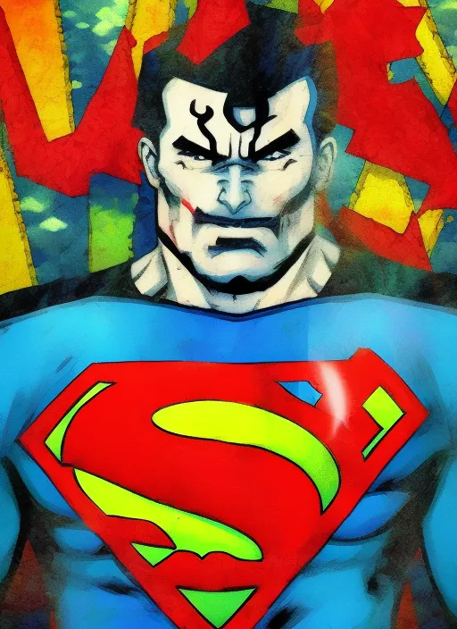 Superman and bad guys 4. Superman and bad guys 4. adorable, award winning photography, Fauvism, digital oil painting