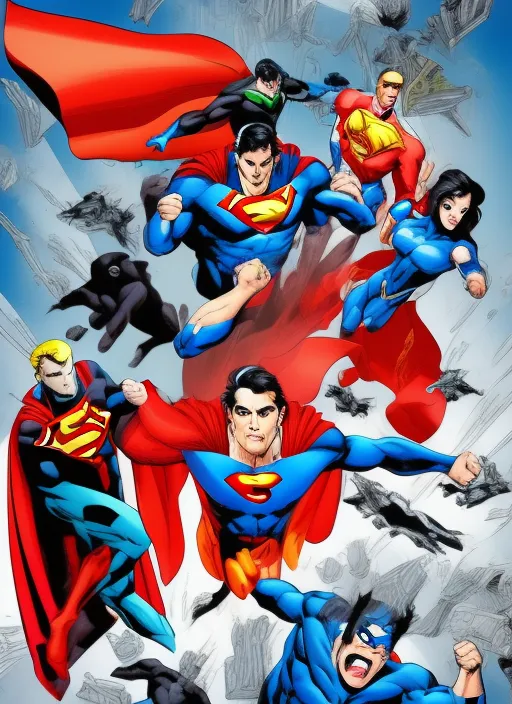 Superman and bad guys 5
