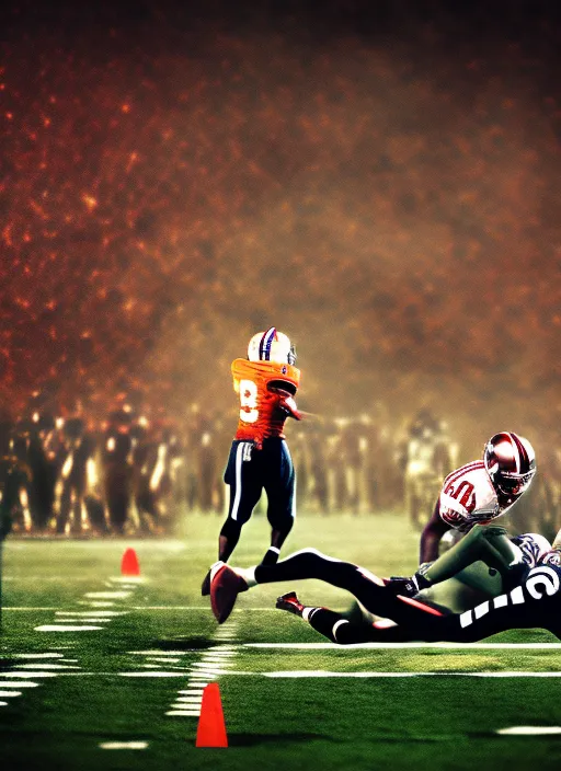 The biggest game of the year is coming, and I'm at the center of it all. I'm a touchdown, a first down, and a goal. referee. The biggest game of the year is coming, and I'm at the center of it all. I'm a touchdown, a first down, and a goal. referee. cinematic lighting, pixiv, Kodak Ultramax 800, cinematic