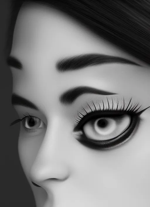 women eye, hyper realistic, 3d render