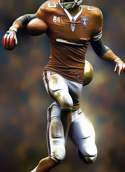 Cristiano Ronaldo as an NFL Player, portrait, elegant, intricate, digital painting, artstation, concept art, smooth, sharp focus, illustration, art by konstantin korovin and daniel f. gerhartz and john howe : 1