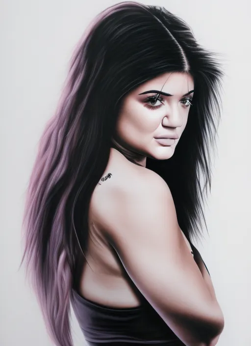 Kylie Jenner in Streetfighter, portrait, realistic photo