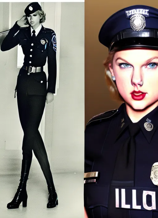 taylor swift as a police officer